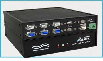 DB9, HD15, USB A/B KVM Switch