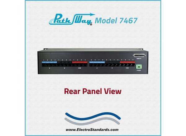8-Channel RJ45 Cat6 A/B Switch, Contact Closure