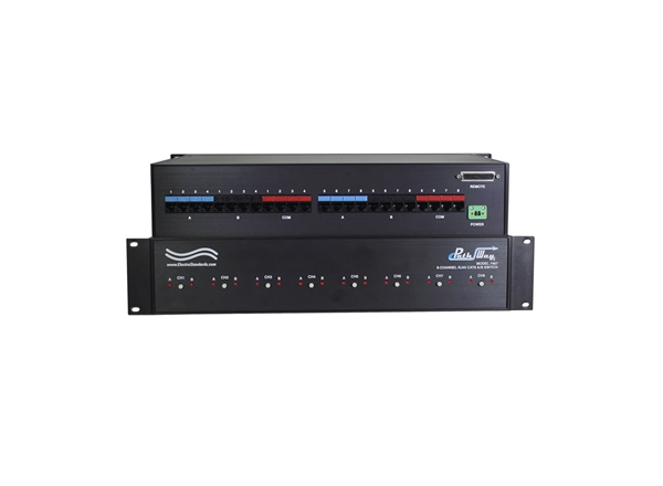 8-Channel RJ45 Cat6 A/B Switch, Contact Closure