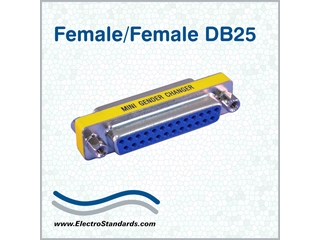 308011 DB25 Gender Changer, F/F 