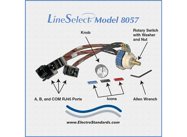 RJ45 CAT5e Switch, No Enclosure 8-inch Legs