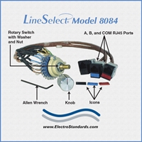 RJ45 CAT5e Switch, No Enclosure 20-inch Legs showing components