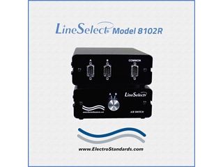 Catalog # 308102R - Model 8102R DB9 2-Position Switch, All Male Connectors, RoHS