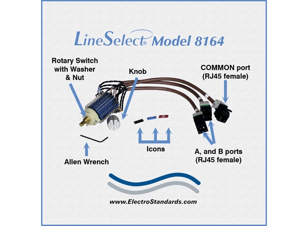 RJ45 Cabled Switch, No Enclosure -  Ready for Installation