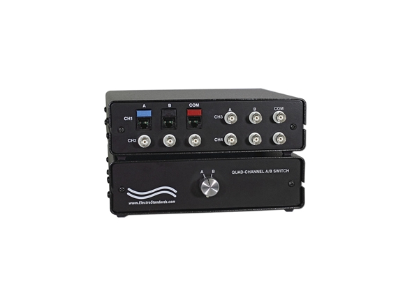 4-Channel RJ45 / BNC A/B Switch, 75 Ohm