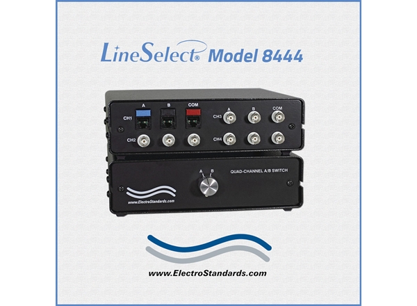 4-Channel RJ45 / BNC A/B Switch, 75 Ohm