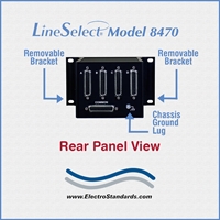 DB25 Audio Interface 4-Position Switch, Removeable Brackets