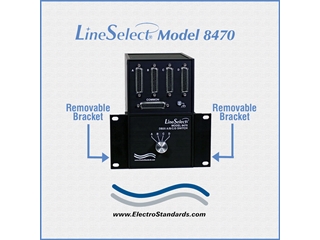 308470 - 8470 DB25 Audio Interface 4-Position Switch, Removable Brackets