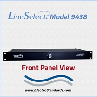 DB9 Manual Network Switch, Rotary Switch LineSelect® Model 9438 DB9 A/B/C/D/E/F Switch, Manual Rackmount