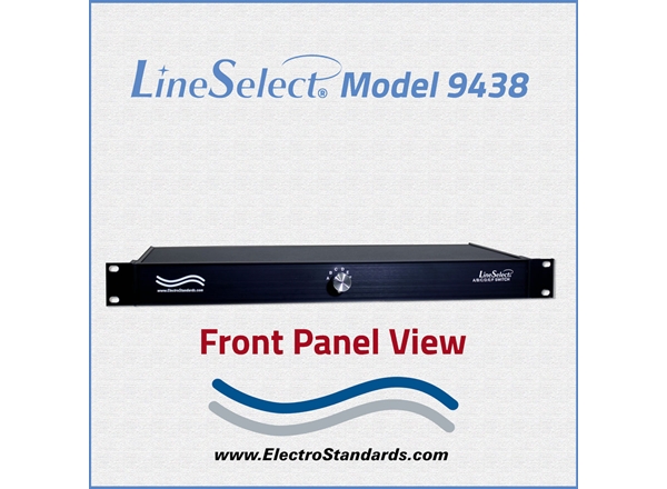 DB9 Manual Network Switch, Rotary Switch LineSelect® Model 9438 DB9 A/B/C/D/E/F Switch, Manual Rackmount