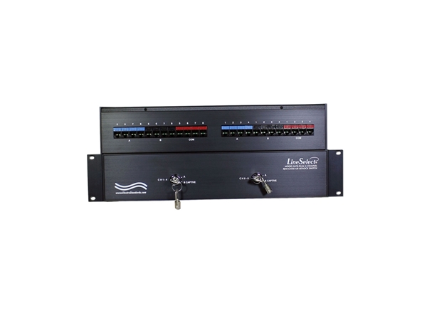 Dual 4-Channel RJ45 Cat5e Keylock Switch