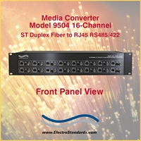 ST Duplex fiber to RJ45 RS485/422 Media Converter
