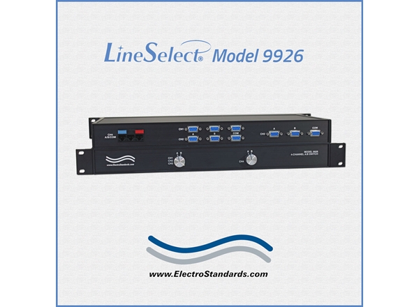 3-Channel DB9 & 1 Channel RJ45 Cat5e A/B Switch