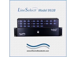 Catalog # 309928 - Model 9928 8-Channel DB9 A/B Switch, Simultaneous Switching