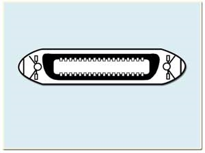 36-Pin Centronics Round Cable, Female/Female, 10 Feet, 990175-010