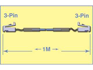 Cable for SuperCapacitor CAN Master Controller, 1 Meter, Catalog#989229-01M