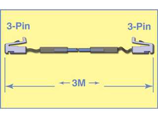 Cable for SuperCapacitor CAN Master Controller, 3 Meter, Catalog#989229-03M