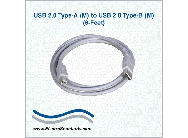USB 2.0 Type A to USB 2.0 Type B Cable 6ft