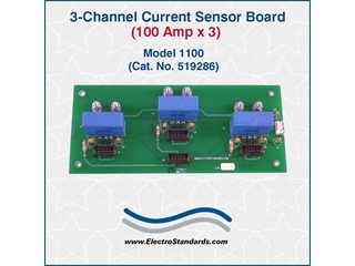 519286 - 1100 Current Sensor Board, Three Channel, 100 Amp x 3
