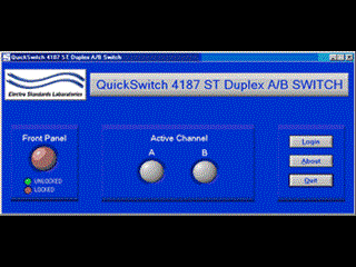 Catalog # 519465 - Model 4187 ST Duplex A/B Switch GUI Option