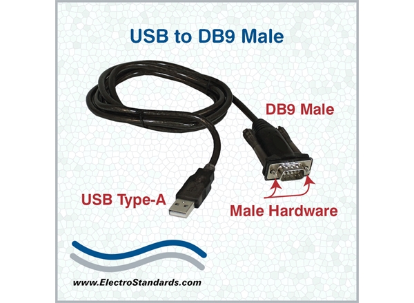 Serial Converter Cable, Male with Male Hardware