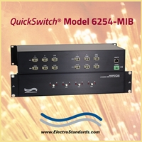 Model 6254-MIB LC Duplex 4-Channel A/B FiberSwitch with MIB and HTTPS GUI