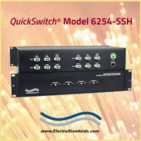 Model 6254-SSH LC Duplex 4-Channel A/B FiberSwitch with SSH and HTTPS GUI