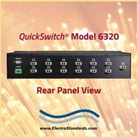Model 6320 12-to-1 LC Duplex Fiber Optic Switch with RS232 Remote