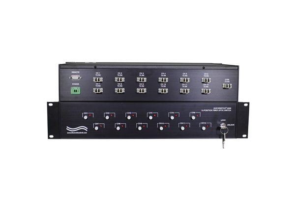 Model 6320 12-to-1 LC Duplex Fiber Optic Switch with RS232 Remote