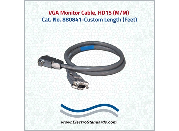 VGA Monitor Cables M/M, Custom Length