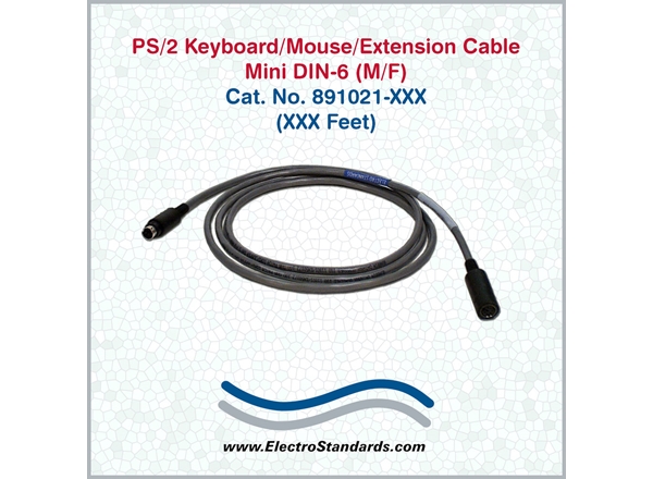 Mini DIN Cables, M/F, Custom Length