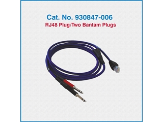 Telco Test Cable 930847-006 RJ48 Plug/Two Bantam Plugs