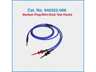 Telco Test Cable 940322-006 Bantam Plug/Two Mini-Grab Test Hooks