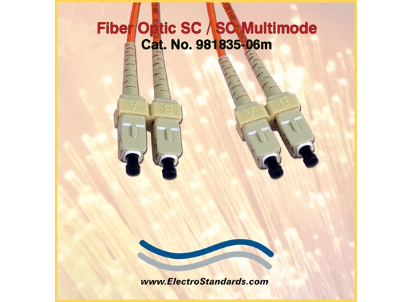 SC/SC Multimode Fiber Optic Cable Assembly