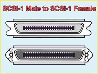 982007 SCSI Cable, SCSI1 (M) to SCSI1 (F), Custom Length