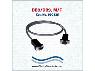 DB9 Cable, 10 Foot, Male/Female, 990125-010