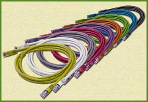 990350-003 Cat 6 Premium Cable, Snagless Boots, 550 MHz, UTP, Blue, 3 Feet