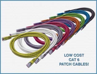 990337-050 RJ45 CAT 6 Cable, Black 50 Feet with Snagless Boots (550 MHz) UTP