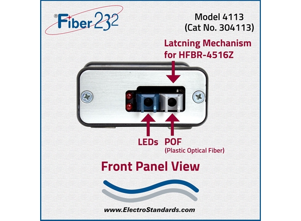Model 4113 POF to RS232 DB9