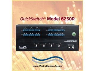 Catalog # 306250R - Model 6250R 4-Channel SC Duplex A/B Fiber Optic  Switch, Single Mode
