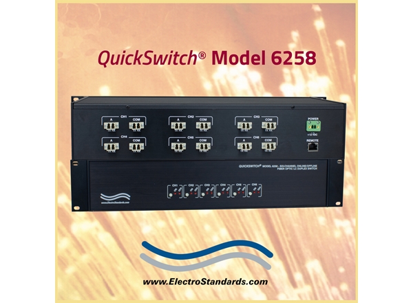 6-Channel Online/Offline SC Duplex Fiber Optic Switch