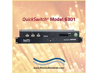Model 6301 Single Channel LC Duplex A/B Fiber Optic Switch, Ethernet Remote Control with GUI & Telnet, Catalog #306301
