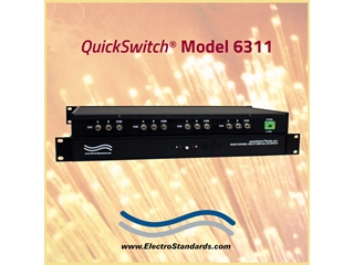 Model 6311 OM3 Grade Mulimode 4-Channel A/B ST Simplex Fiber Switch, Catalog # 306311