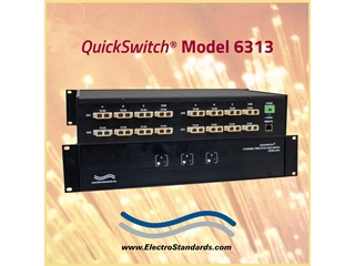 Catalog # 306313 - Model 6313 4-Channel, SC Duplex A/B/C Fiber Optic Switch, with Ethernet & GUI