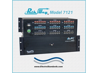 Catalog # 307121 - Model 7121 18-Channel Cat5 RJ45 A/B Switch, RS232 Serial Remote, Simultaneous Channel Control