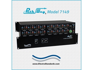 Catalog# 307149 Model 7149 16-Channel RJ45/CAT5e AB Switch with Simultaneous Channel Control, Cascade Functionality, and Ethernet Remote Port