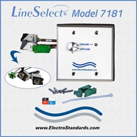 RJ45 CAT5e Online/Offline Rotary Switch, 12VDC Power for LED