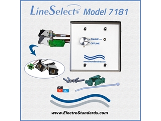 Model 7181 RJ45 CAT5e Online/Offline Rotary Switch, 12 VDC PoE Interface, Catalog # 307181