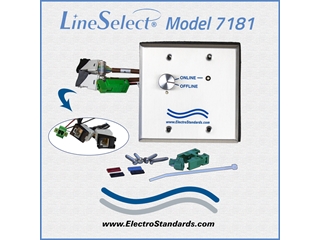 Catalog # 307181 - Model 7181 RJ45 CAT5e Online/Offline Rotary Switch