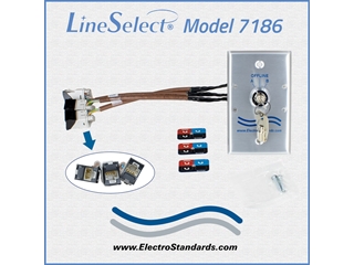 * Audio/Visual Secure Communication Switching* 307186 Model 7186 RJ45 CAT5e Wall Mount Keylock Switch